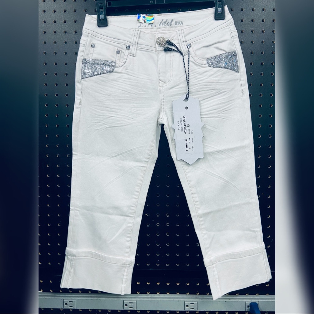 La Idol Blinged Out Capri Pants - New!
